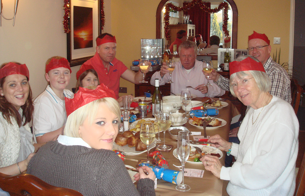 Dowden family at Christmas